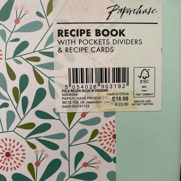 Paperchase Recipe Book - Picture 2 of 7
